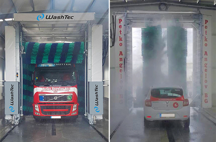 Автоматизирана автомивка за камиони и автобуси Maxi Wash Vario за Петко Ангелов БГ ООД